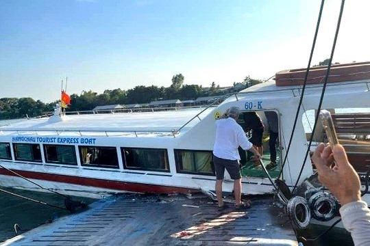 Bắt lái tàu gây tai nạn trên sông Tiền khiến 1 người chết