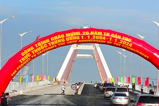 Cần Thơ: Ngày 26.4 thông xe cầu Trần Hoàng Na
