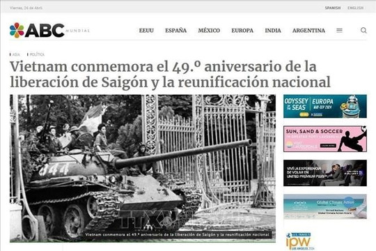 Báo chí Nam Mỹ đưa tin về Chiến thắng 30.4