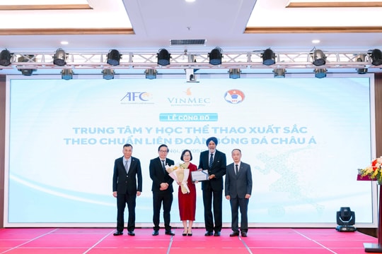 Trung tâm Y học thể thao Vinmec được công nhận xuất sắc theo chuẩn châu Á