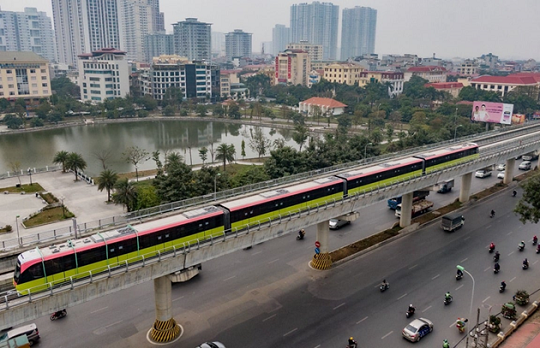 Hà Nội dự định chi nhiều tỉ USD làm gần 100km đường sắt đô thị