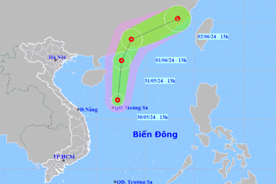 Áp thấp nhiệt đới hình thành trên Biển Đông