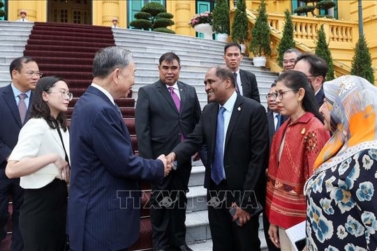 Chủ tịch nước Tô Lâm tiếp Đại sứ các nước ASEAN và Timor - Leste đến chào và chúc mừng