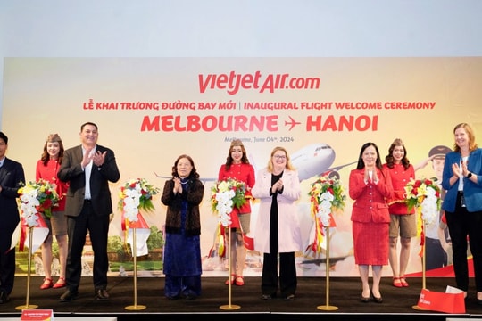 Vietjet khai trương đường bay Melbourne - Hà Nội, vé hạng thương gia chưa bao giờ tốt như thế!