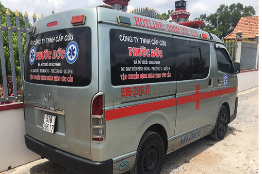 TP.HCM: Phát hiện công ty cung cấp dịch vụ vận chuyển cấp cứu 'chui'