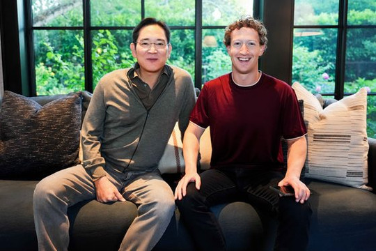 Chủ tịch Samsung thảo luận về hợp tác với Meta, Amazon và Qualcomm, ghé nhà Mark Zuckerberg