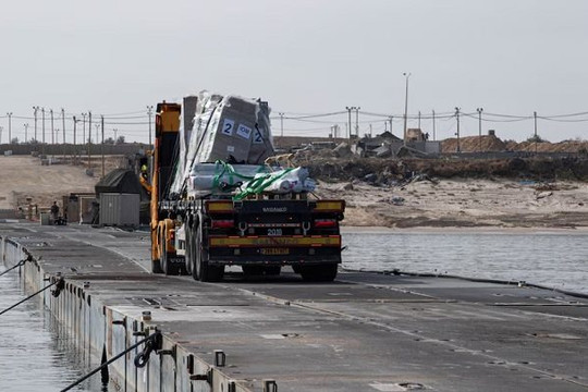 Mỹ rút cảng dã chiến tại Gaza vì biển động