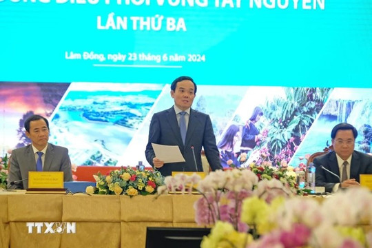 Phó thủ tướng Trần Lưu Quang chủ trì hội nghị Hội đồng Điều phối vùng Tây Nguyên