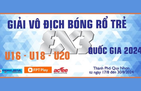 70 đội bóng tham gia Giải vô địch Bóng rổ trẻ 3x3 quốc gia năm 2024