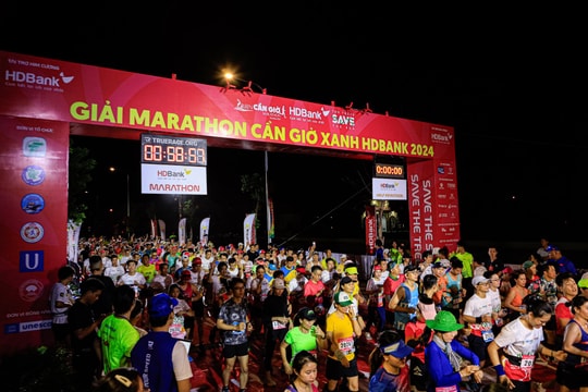 400 HDBank Runners tỏa sáng trên 'đường đua xanh' Green Cần Giờ Marathon HDBank 2024