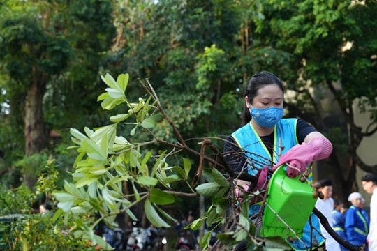 Hà Nội phát động toàn dân tổng vệ sinh môi trường sau bão