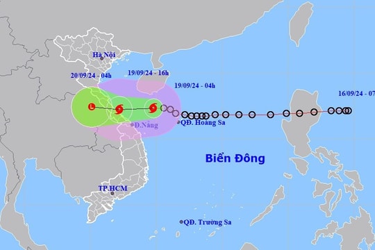 Bão số 4 giật cấp 10, cách Đà Nẵng 200km