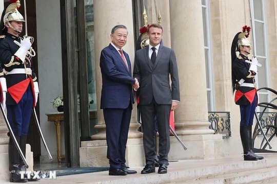 Tổng Bí thư, Chủ tịch nước Tô Lâm hội đàm với Tổng thống Pháp Emmanuel Macron