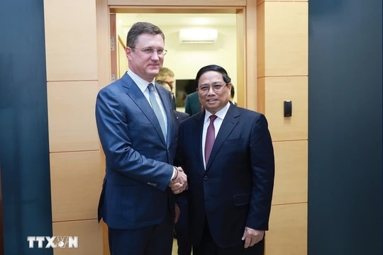 Thủ tướng Phạm Minh Chính tiếp Phó thủ tướng Nga Alexander Novak