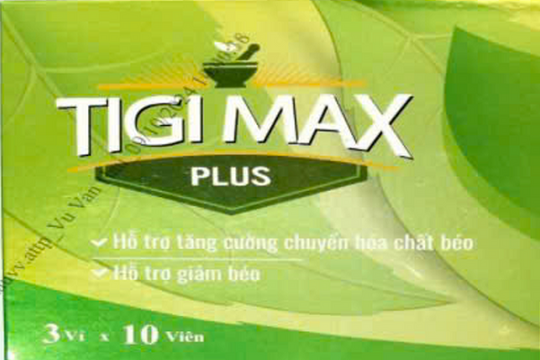 Phát hiện thực phẩm bảo vệ sức khỏe TIGI MAX PLUS có chứa chất cấm