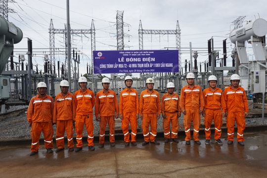 Đóng điện, đưa vào vận hành hàng loạt công trình lưới điện 110kV trọng điểm khu vực phía nam