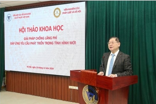 Chủ tịch Liên hiệp Các hội KH-KT Việt Nam: Chống lãng phí là chủ đề nghiên cứu cấp bách hiện nay