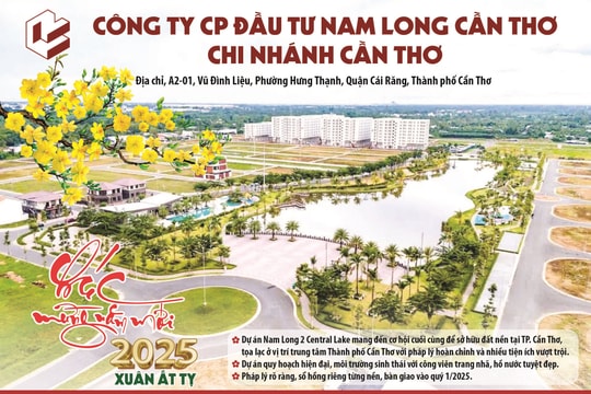 Công ty Đầu tư Nam Long - Chi nhánh Cần Thơ chúc mừng năm mới 2025