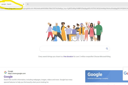 Bing dùng chiêu trò đánh lừa người muốn tìm kiếm với Google