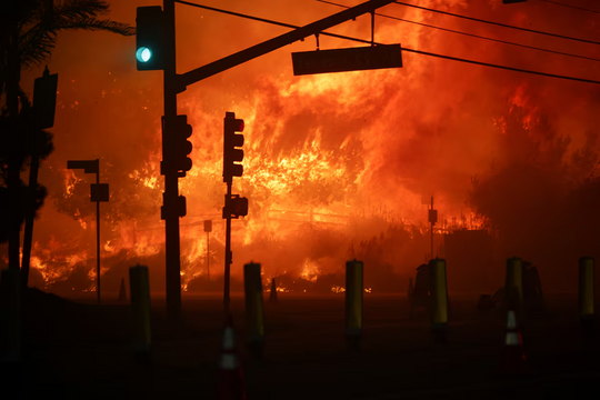 Cháy rừng dữ dội ở Los Angeles: 30.000 người sơ tán trong hỗn loạn