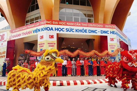 Trường ĐH Nam Cần Thơ khánh thành Viện Khoa học sức khỏe DNC 750 tỉ đồng