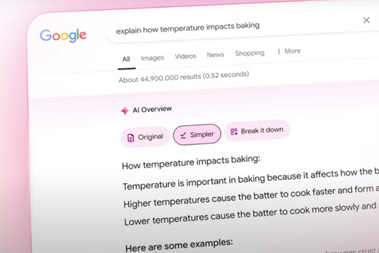 Google thử nghiệm tính năng tìm kiếm AI mới