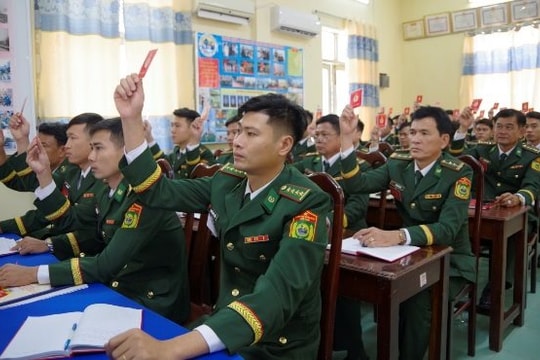 An Giang: Đảng bộ Đồn Biên phòng cửa khẩu Vĩnh Xương tổ chức đại hội điểm