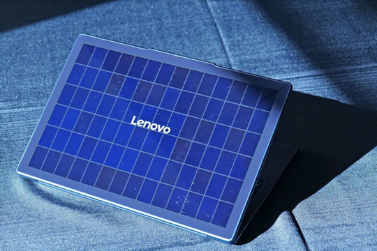 Lenovo hồi sinh ý tưởng máy tính tích hợp tấm pin mặt trời