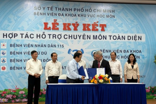 4 bệnh viện đầu ngành của TP.HCM hỗ trợ Bệnh viện Hóc Môn nâng cao chất lượng