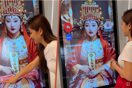 Thiên Hậu phiên bản AI xuất hiện tại Malaysia