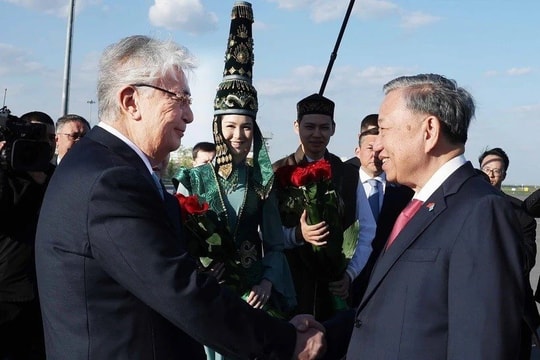 Tổng Bí thư Tô Lâm và phu nhân bắt đầu thăm Cộng hòa Kazakhstan