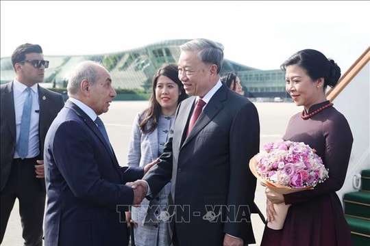 Tổng Bí thư Tô Lâm và phu nhân bắt đầu thăm Cộng hòa Azerbaijan