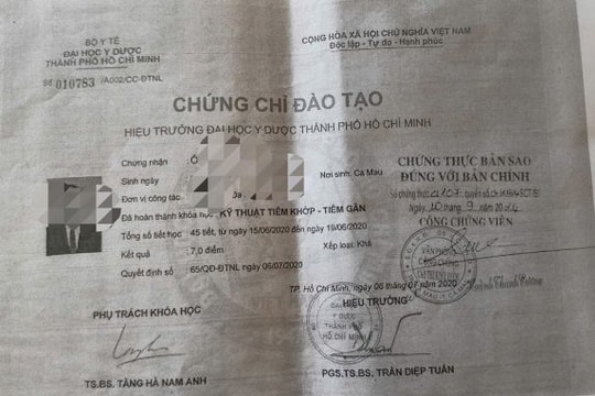 Học 5 ngày, bác sĩ nội khoa có được thực hiện kỹ thuật tiêm gân – khớp?