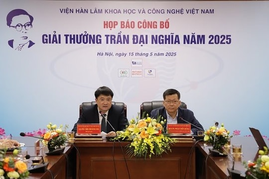 Hai công trình khoa học được trao Giải thưởng Trần Đại Nghĩa năm 2025