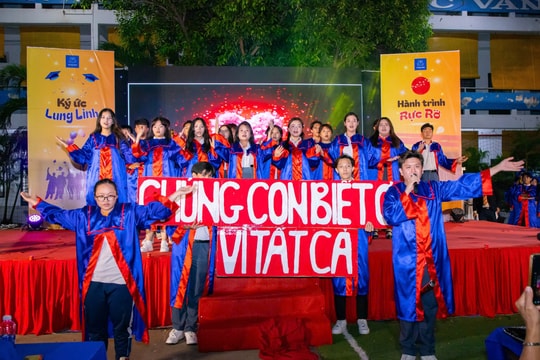 Lễ tri ân và trưởng thành của học sinh lớp 12 đong đầy cảm xúc