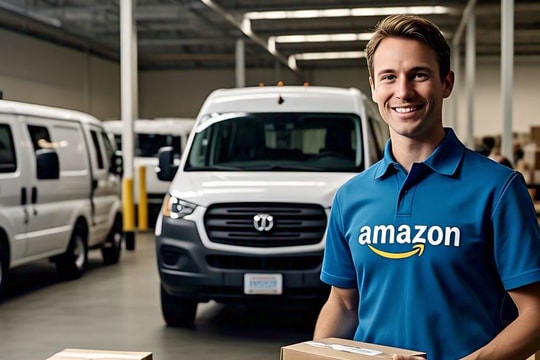 Amazon trình diễn ứng dụng AI trong kho vận và giao hàng