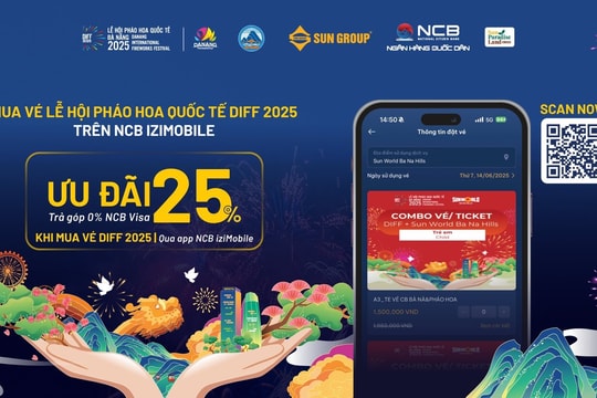Tận hưởng Lễ hội pháo hoa Đà Nẵng trọn vẹn cùng NCB iziMobile và NCB Visa