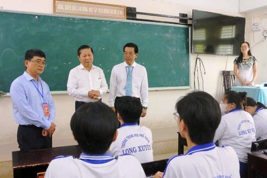 Kiểm tra công tác tổ chức kỳ thi tốt nghiệp THPT tại tỉnh An Giang