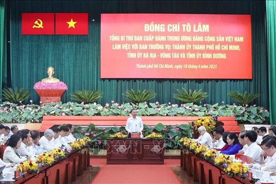 Tổng Bí thư Tô Lâm: TP.HCM (mới) phải trở thành đại đô thị hiện đại bậc nhất Việt Nam