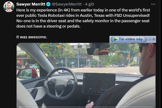 Tesla triển khai taxi tự lái ở Texas chở các influencer, Elon Musk nói ‘đỉnh cao của 1 thập kỷ làm việc’