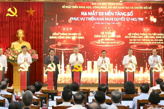 3 nền tảng số giám sát triển khai Nghị quyết 57 vừa ra mắt có gì độc đáo?