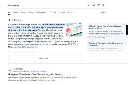 Công cụ AI Overviews bị kiện tại EU, nguy cơ nào cho Google?
