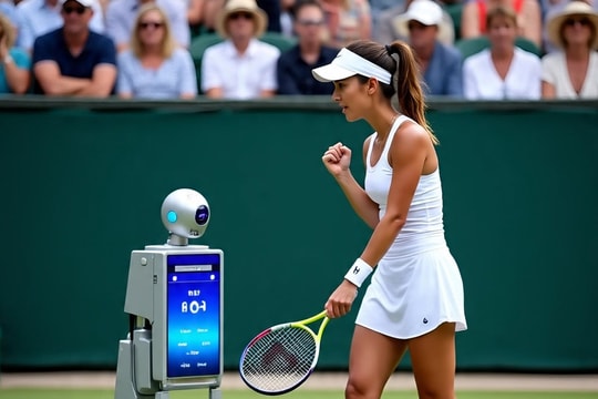 Tay vợt Nga tức giận vì AI 'thiên vị' đối thủ nước Anh tại Wimbledon
