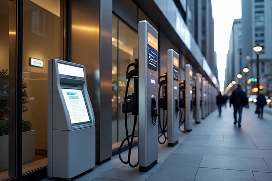 Cây ATM và trạm sạc xe điện