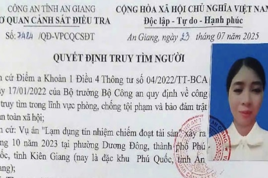 An Giang: Truy tìm nhiều phụ nữ mượn số tiền 'khủng' rồi bỏ trốn