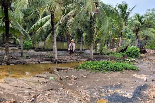 Thi công cầu Rạch Miễu 2: BQL dự án Mỹ Thuận hứa khắc phục tình trạng nước ngập nhà dân