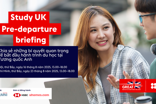 Sự kiện ‘Chuẩn bị hành trang lên đường’ du học Anh 2025 được tổ chức tại Hà Nội và TP.HCM