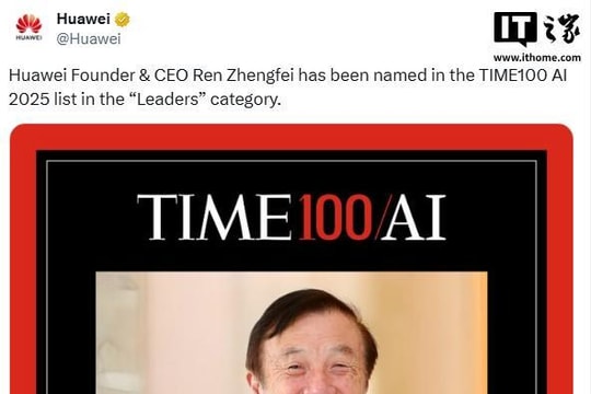 CEO Huawei vào Top 100 nhân vật AI hàng đầu thế giới là người thế nào?