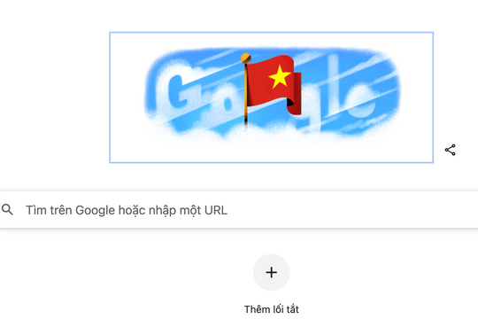Google tạo logo Quốc kỳ Việt Nam chào mừng 80 năm Quốc khánh