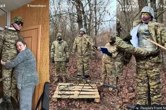 Lính Ukraine đem 'xe tăng gỗ' đối đầu tên lửa giả của quân đội Nga